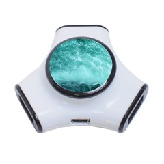 Green Ocean Splash 3-port Usb Hub by snowwhitegirl