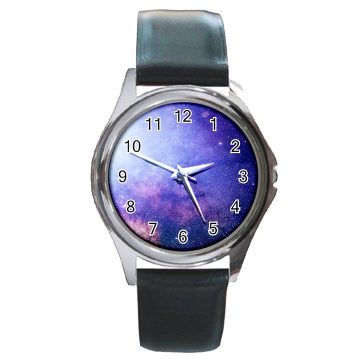 Galaxy Round Metal Watch