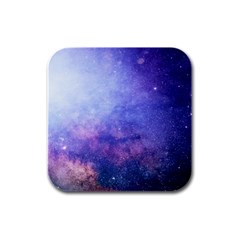 Galaxy Rubber Square Coaster (4 Pack)  by snowwhitegirl