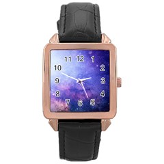 Galaxy Rose Gold Leather Watch 