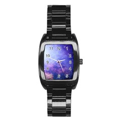 Galaxy Stainless Steel Barrel Watch