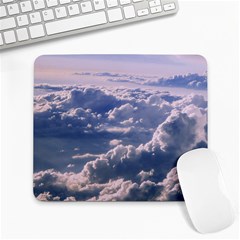 In The Clouds Large Mousepads by snowwhitegirl