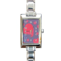 Lollipop Attacked By Hearts Rectangle Italian Charm Watch