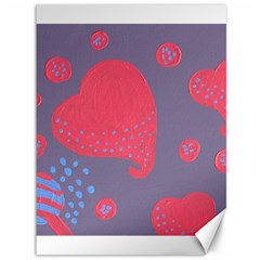 Lollipop Attacked By Hearts Canvas 36  x 48  