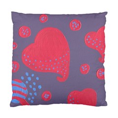 Lollipop Attacked By Hearts Standard Cushion Case (Two Sides)