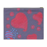 Lollipop Attacked By Hearts Cosmetic Bag (XL) Back