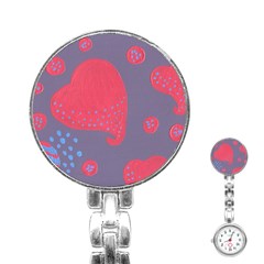 Lollipop Attacked By Hearts Stainless Steel Nurses Watch by snowwhitegirl