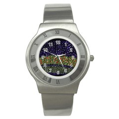 Snowy Roses Stainless Steel Watch by snowwhitegirl