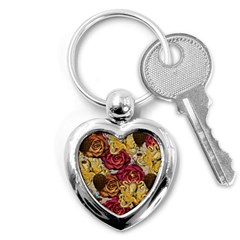 Octopus Floral Key Chains (heart)  by snowwhitegirl