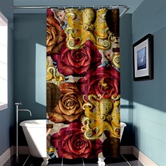 Octopus Floral Shower Curtain 36  X 72  (stall)  by snowwhitegirl