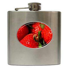 Red Strawberries Hip Flask (6 Oz)