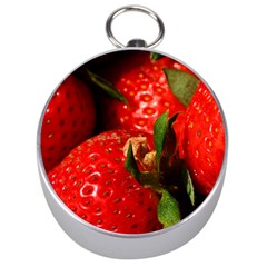 Red Strawberries Silver Compasses by snowwhitegirl