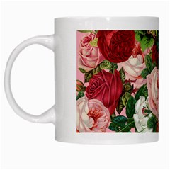 Rose Bushes White Mugs