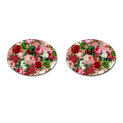 Rose Bushes Cufflinks (oval)