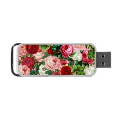 Rose Bushes Portable Usb Flash (two Sides) by snowwhitegirl