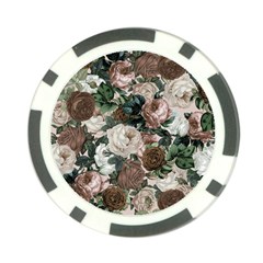 Rose Bushes Brown Poker Chip Card Guard (10 Pack) by snowwhitegirl