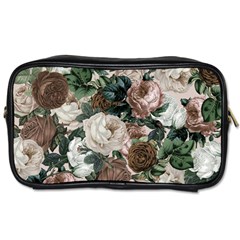 Rose Bushes Brown Toiletries Bags by snowwhitegirl