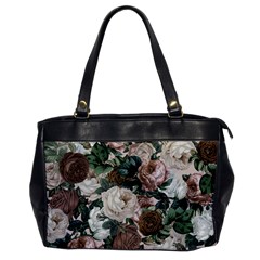 Rose Bushes Brown Office Handbags by snowwhitegirl