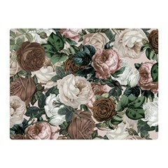 Rose Bushes Brown Double Sided Flano Blanket (mini)  by snowwhitegirl