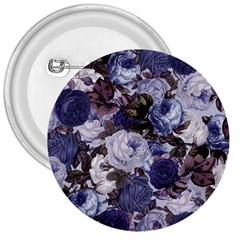 Rose Bushes Blue 3  Buttons by snowwhitegirl