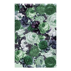 Rose Bushes Green Shower Curtain 48  X 72  (small)  by snowwhitegirl