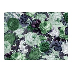 Rose Bushes Green Double Sided Flano Blanket (mini)  by snowwhitegirl