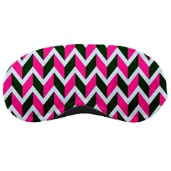 Chevron Pink Green Retro Sleeping Masks by snowwhitegirl