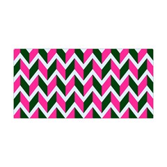 Chevron Pink Green Retro Yoga Headband by snowwhitegirl