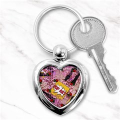 Red Retro Pop Key Chains (heart)  by snowwhitegirl