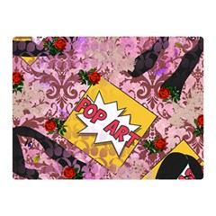 Red Retro Pop Double Sided Flano Blanket (mini)  by snowwhitegirl