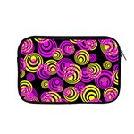 Neon Yellow and Hot Pink Circles Apple MacBook Pro 13  Zipper Case Front