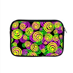 Bright Yellow Pink And Green Neon Circles Apple Macbook Pro 15  Zipper Case by PodArtist