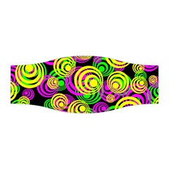 Bright Yellow Pink And Green Neon Circles Stretchable Headband by PodArtist