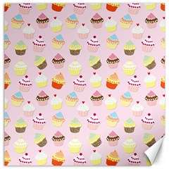 Baby Pink Valentines Cup Cakes Canvas 20  X 20   by PodArtist