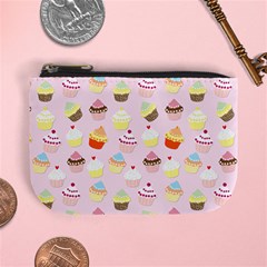 Baby Pink Valentines Cup Cakes Mini Coin Purses by PodArtist