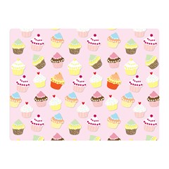 Baby Pink Valentines Cup Cakes Double Sided Flano Blanket (mini)  by PodArtist