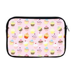 Baby Pink Valentines Cup Cakes Apple Macbook Pro 17  Zipper Case by PodArtist