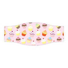 Baby Pink Valentines Cup Cakes Stretchable Headband by PodArtist