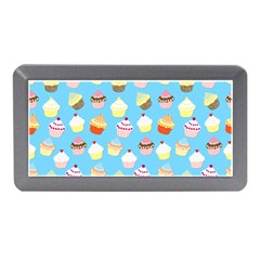 Pale Pastel Blue Cup Cakes Memory Card Reader (mini) by PodArtist