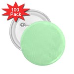    Classic Mint Green & White Herringbone Pattern 2.25  Buttons (100 pack)  Front