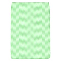    Classic Mint Green & White Herringbone Pattern Flap Covers (l)  by PodArtist