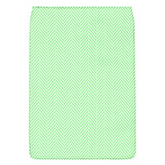    Classic Mint Green & White Herringbone Pattern Flap Covers (s)  by PodArtist