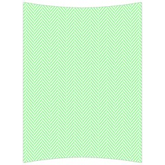    Classic Mint Green & White Herringbone Pattern Back Support Cushion by PodArtist