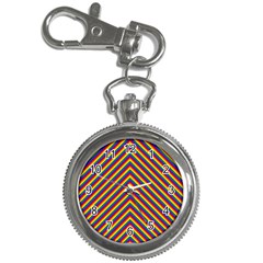 Gay Pride Flag Rainbow Chevron Stripe Key Chain Watches