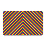 Gay Pride Flag Rainbow Chevron Stripe Magnet (Rectangular) Front