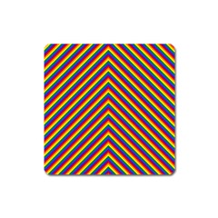 Gay Pride Flag Rainbow Chevron Stripe Square Magnet