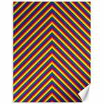 Gay Pride Flag Rainbow Chevron Stripe Canvas 18  x 24   17.8 x23.08  Canvas - 1