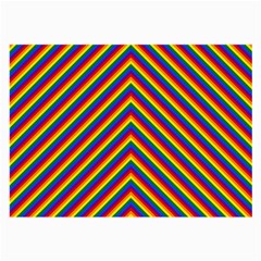 Gay Pride Flag Rainbow Chevron Stripe Large Glasses Cloth