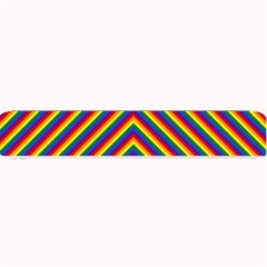 Gay Pride Flag Rainbow Chevron Stripe Small Bar Mats by PodArtist