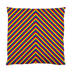 Gay Pride Flag Rainbow Chevron Stripe Standard Cushion Case (One Side)